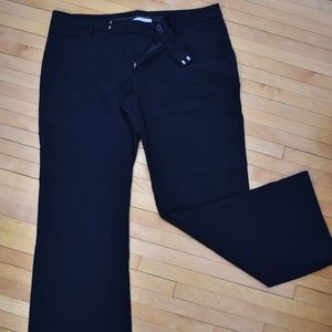 Black Modern Boot Dress Pants